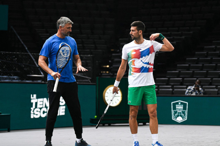 GortanGoran Ivanisevic and Novak Djokovic