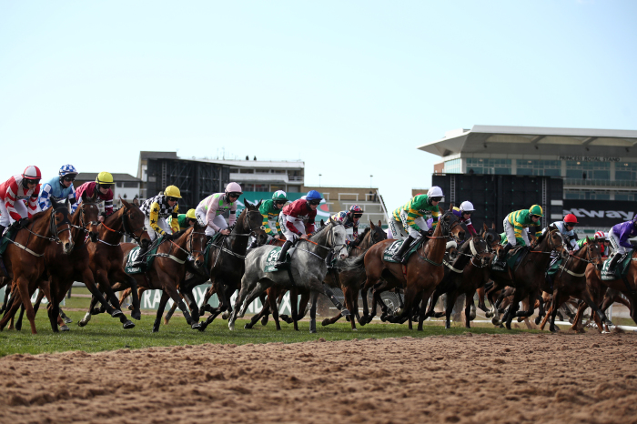 And they're off in the Grand National