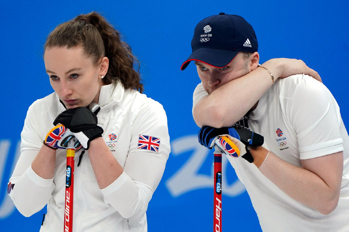 British mixed curling team Jennifer Dodds and Bruce Mouat