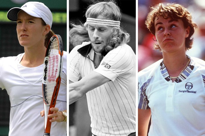Justine Henin, Bjorn Borg and Martina Hingis - retired early like Ashleigh Barty