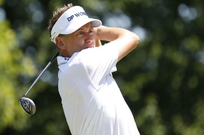 Ian Poulter is tied for second