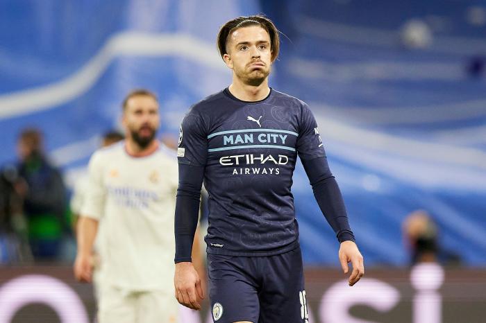 Jack Grealish dejected at Real Madrid after Man City Champions League exit