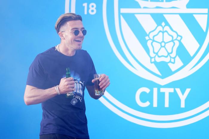 Jack Grealish didn't hold back in Man City's Premier League celebrations
