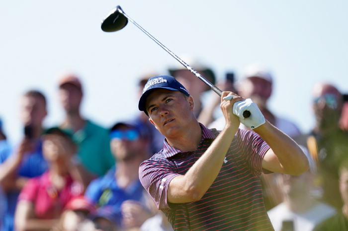 The local man downed Keegan Bradley 2-up to kick off Group 11 in style at Austin CC.