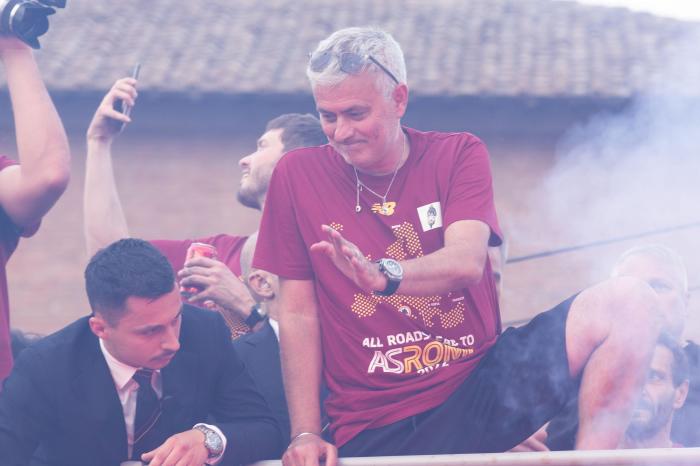 Jose Mourinho, Roma trophy parade