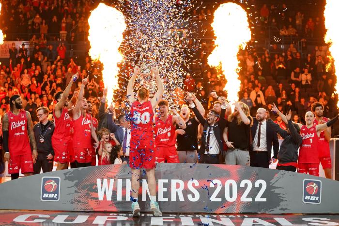 Leicester Riders celebrate cup win