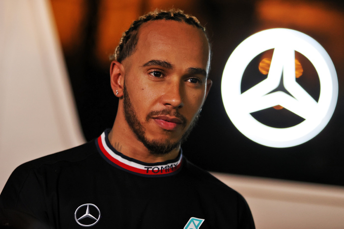 Lewis Hamilton during pre-season