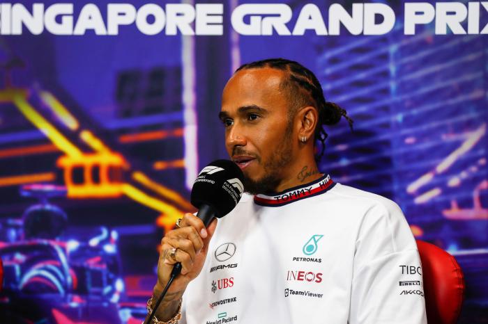 Lewis Hamilton in Singapore