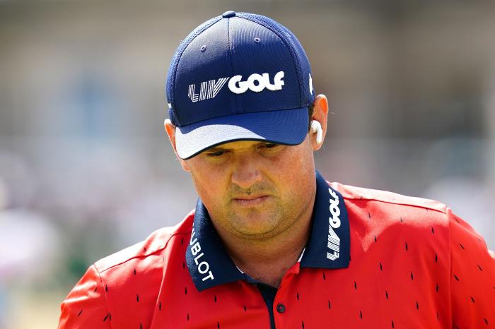 Patrick Reed with LIV Golf hat