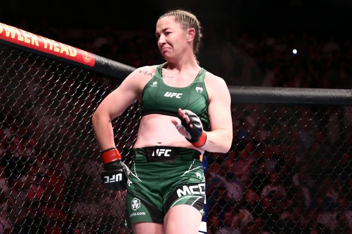 Molly McCann in action at UFC Fight Night