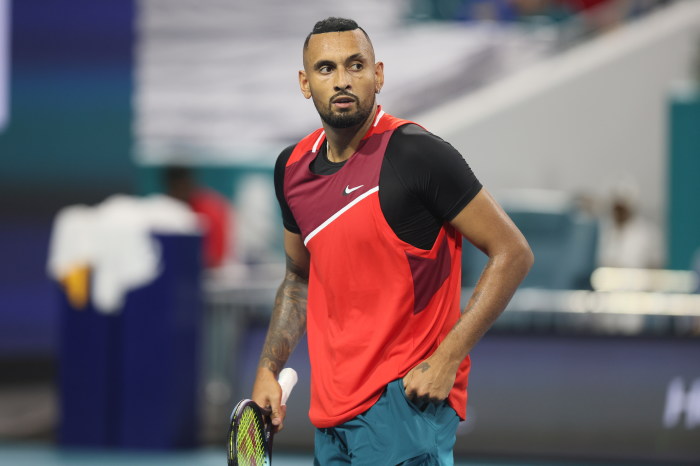 Nick Kyrgios penalised for foul-mouthed outburst despite umpire admitting he made mistake