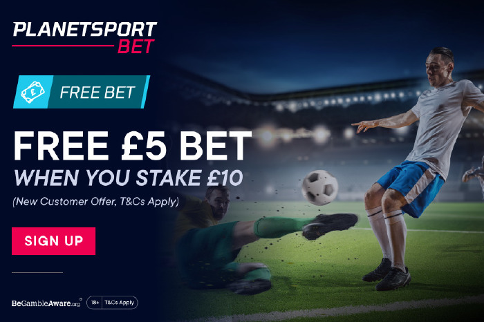 Planet Sport Bet new customer offer: Free £5 bet when you stake £10