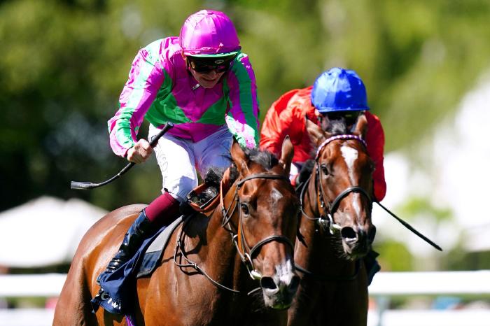 Prosperous Voyage and Rob Hornby beat Inspiral and Frankie Dettori to win Falmouth Stakes