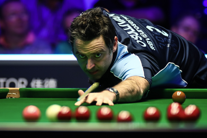 Ronnie O'Sullivan in action in 2020