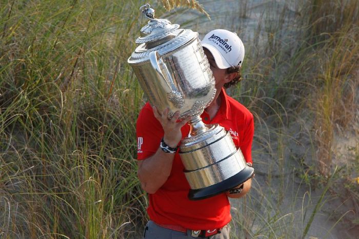 Rory with the trophy in 2012