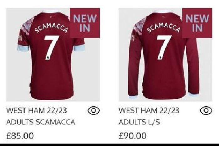 Gianluca Scamacca West Ham shirt