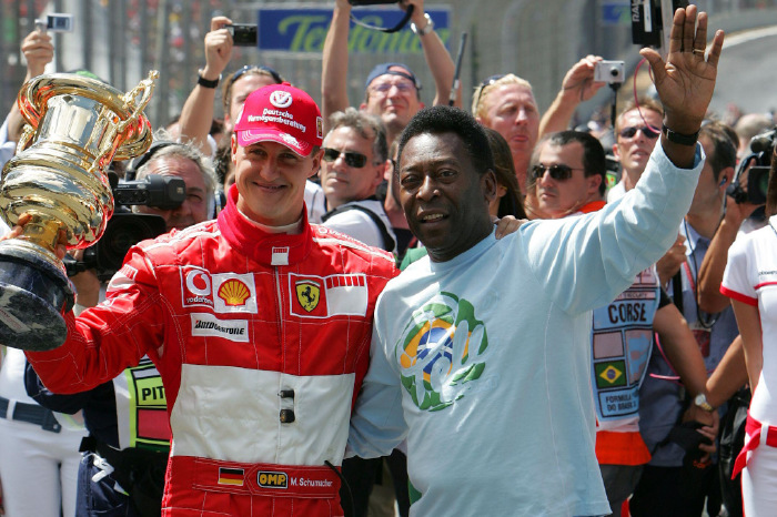 Schumacher and Pele