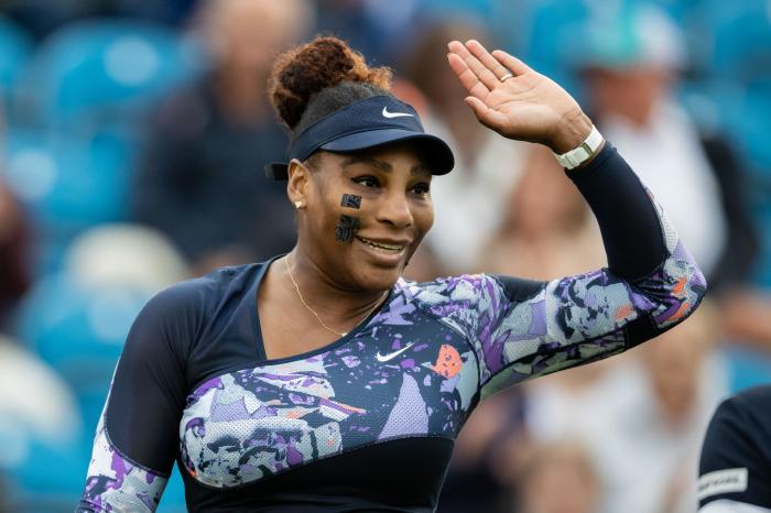 Serena Williams in Eastbourne action