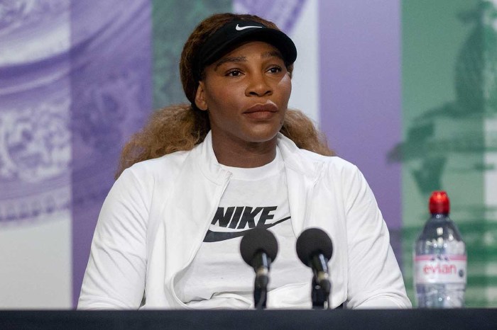 Serena Williams during a press conference