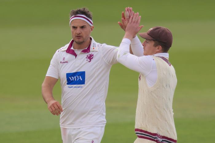Jack Brooks in action for Somerset