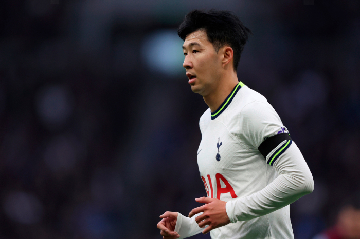 Son Heung-Min against Aston Villa Jan 2023