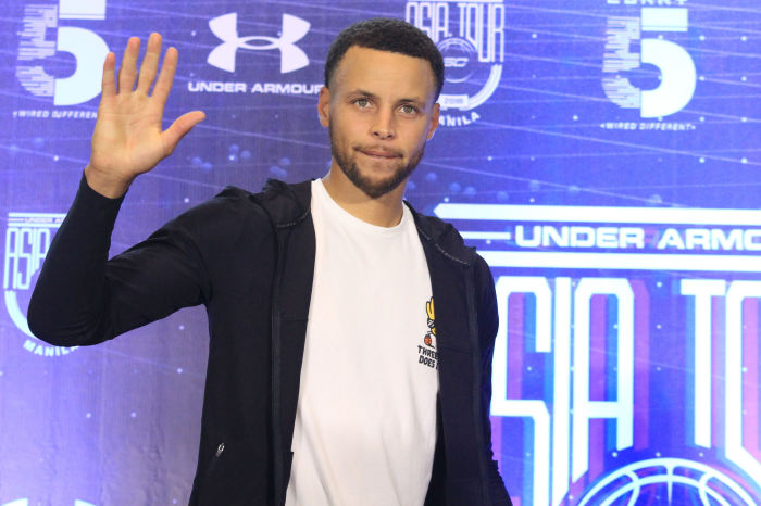 Steph Curry at an NBA event