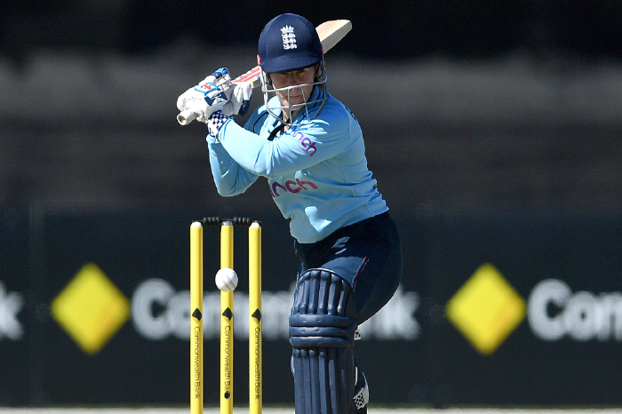 England's Tammy Beaumont in action during the women's Ashes series
