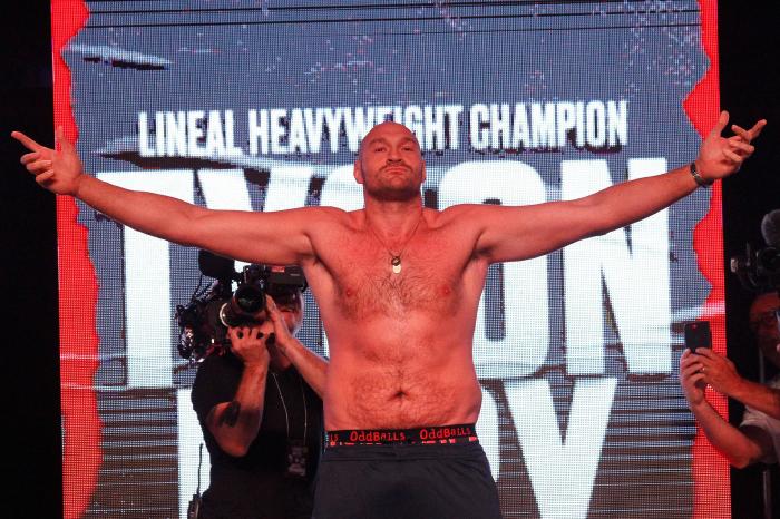 Tyson Fury predicts he will go to 'war' against Dillian Whyte in British battle