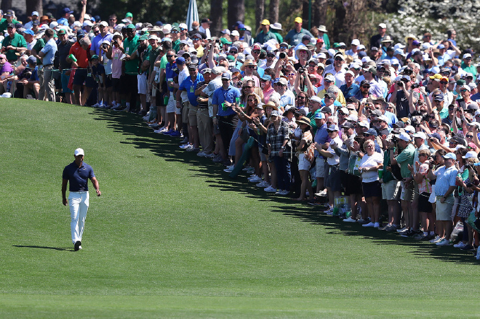 The crowds have been huge already this week for the 15-time Major winner.