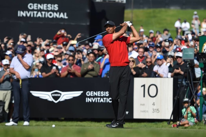 Tiger Woods at Riviera in 2019