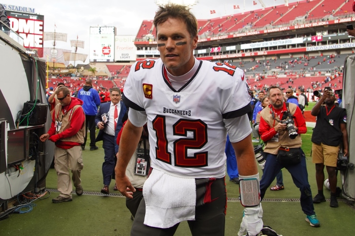 Tom Brady in action for Tampa Bay