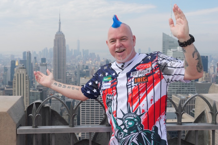 Peter Wright in New York. Photo Credit: PDC