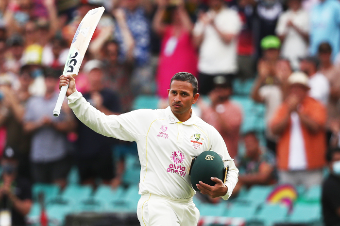 Usman Khawaja sealed his ninth Test century on day two of The Ashes