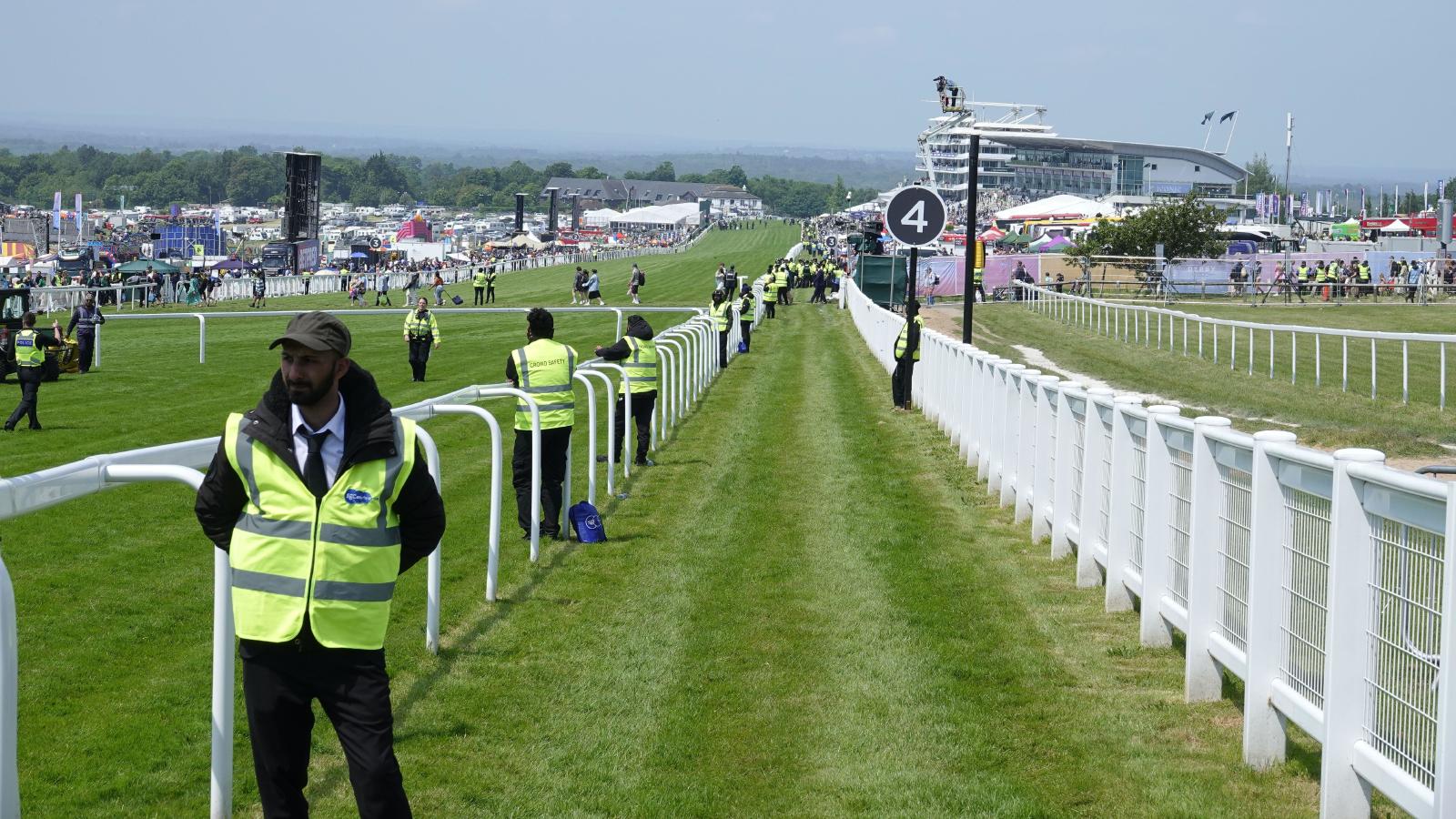 Animal rights activist charged for causing a disruption by running onto the track at Epsom