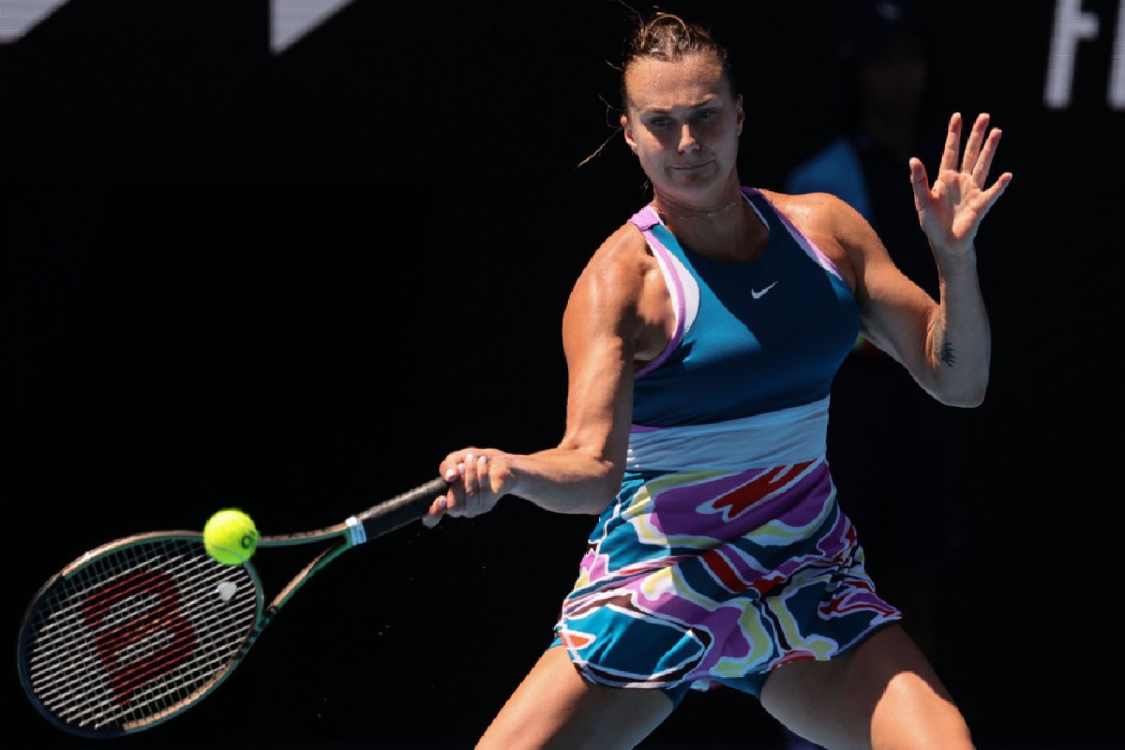 Aryna Sabalenka eases into Australian Open final four with another