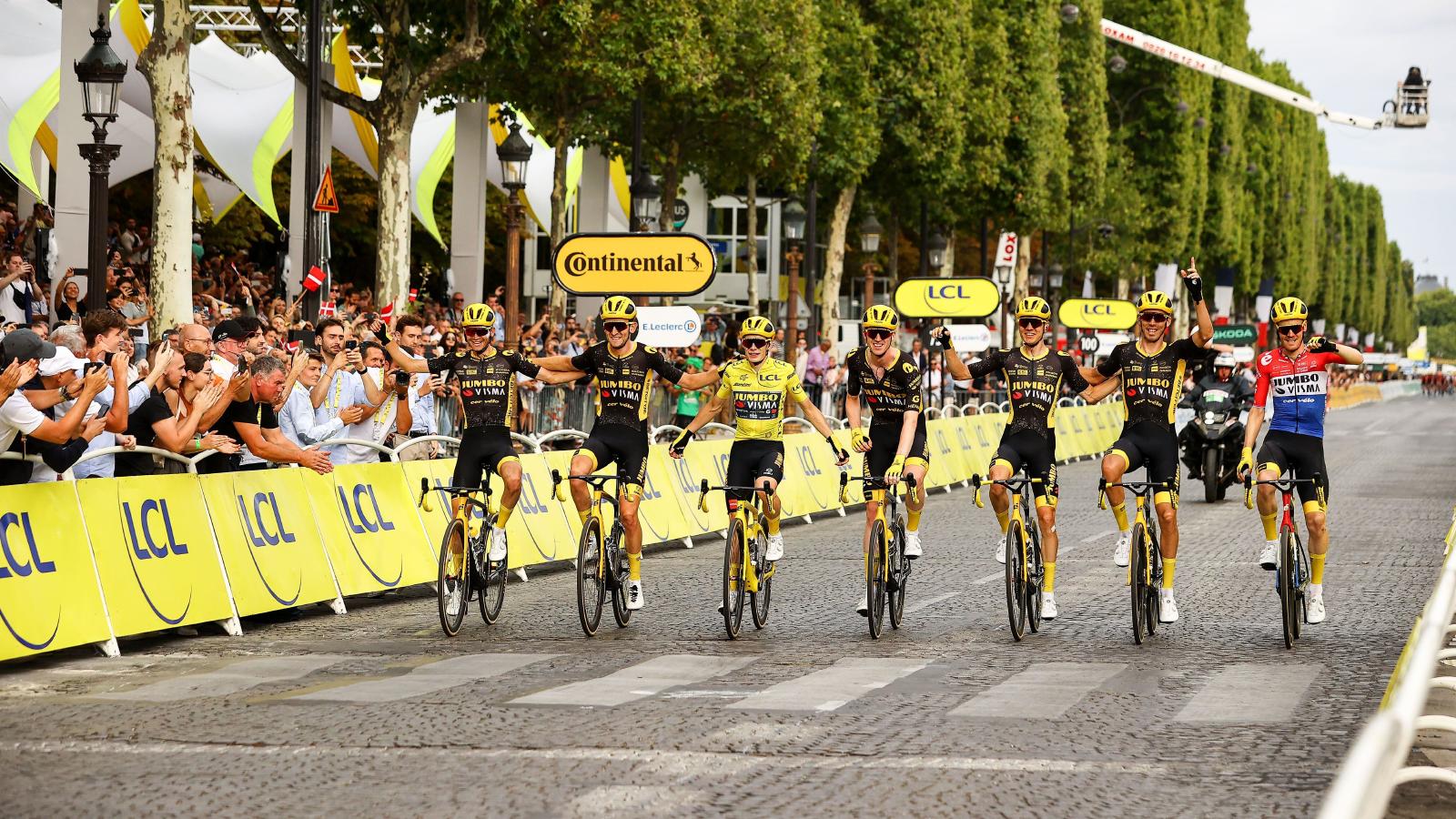 Tour de France JumboVisma's Danish rider Jonas Vingegaard retains