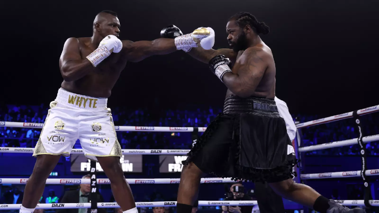 Dillian Whyte punches his way to points victory over Jermaine Franklin