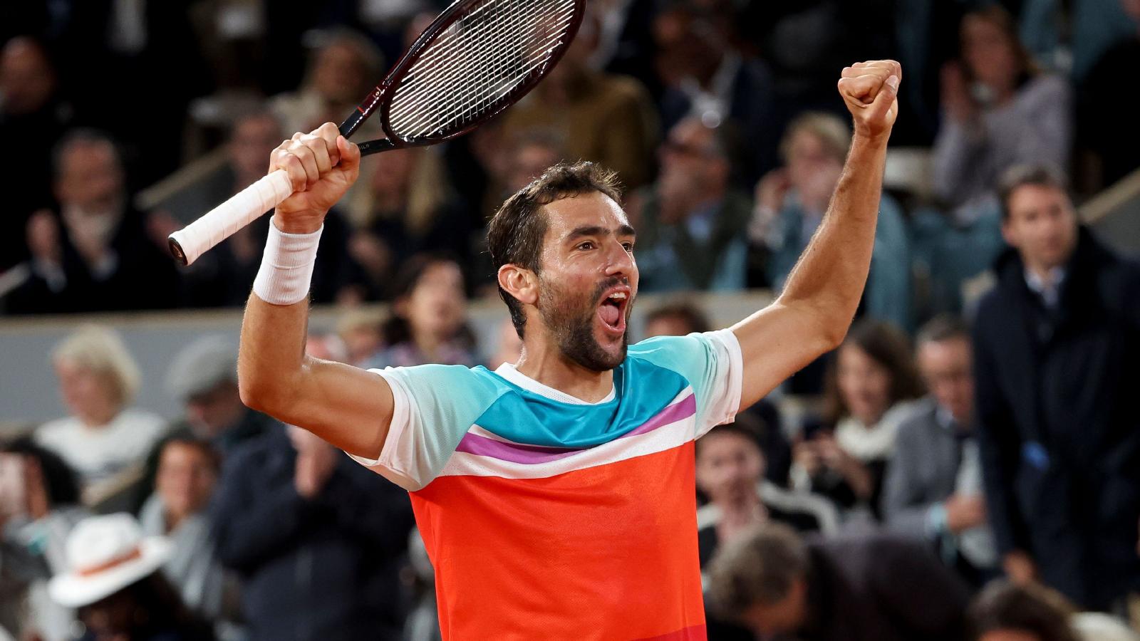 French Open mens draw opened up as vintage Marin Cilic performance ends Daniil Medvedev hopes PlanetSport