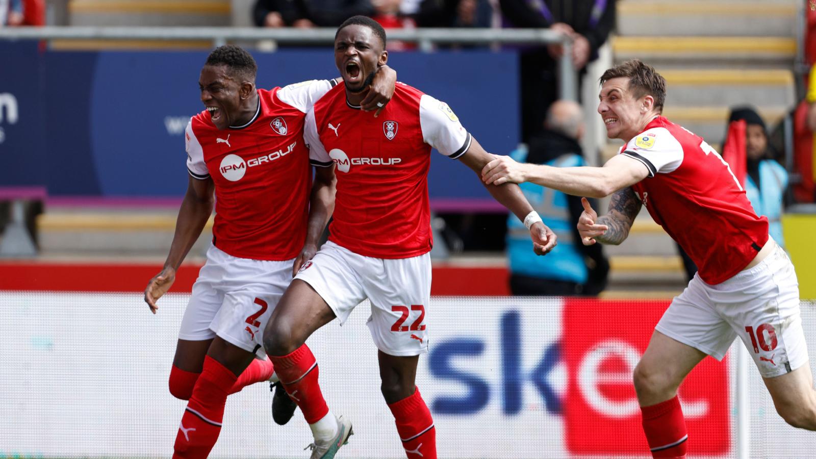 Rotherham secure Championship status after beating 10-man Middlesbrough