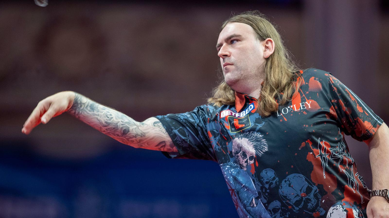Ryan Searle needs to book a new hotel after stunning Peter Wright in the Darts World Matchplay
