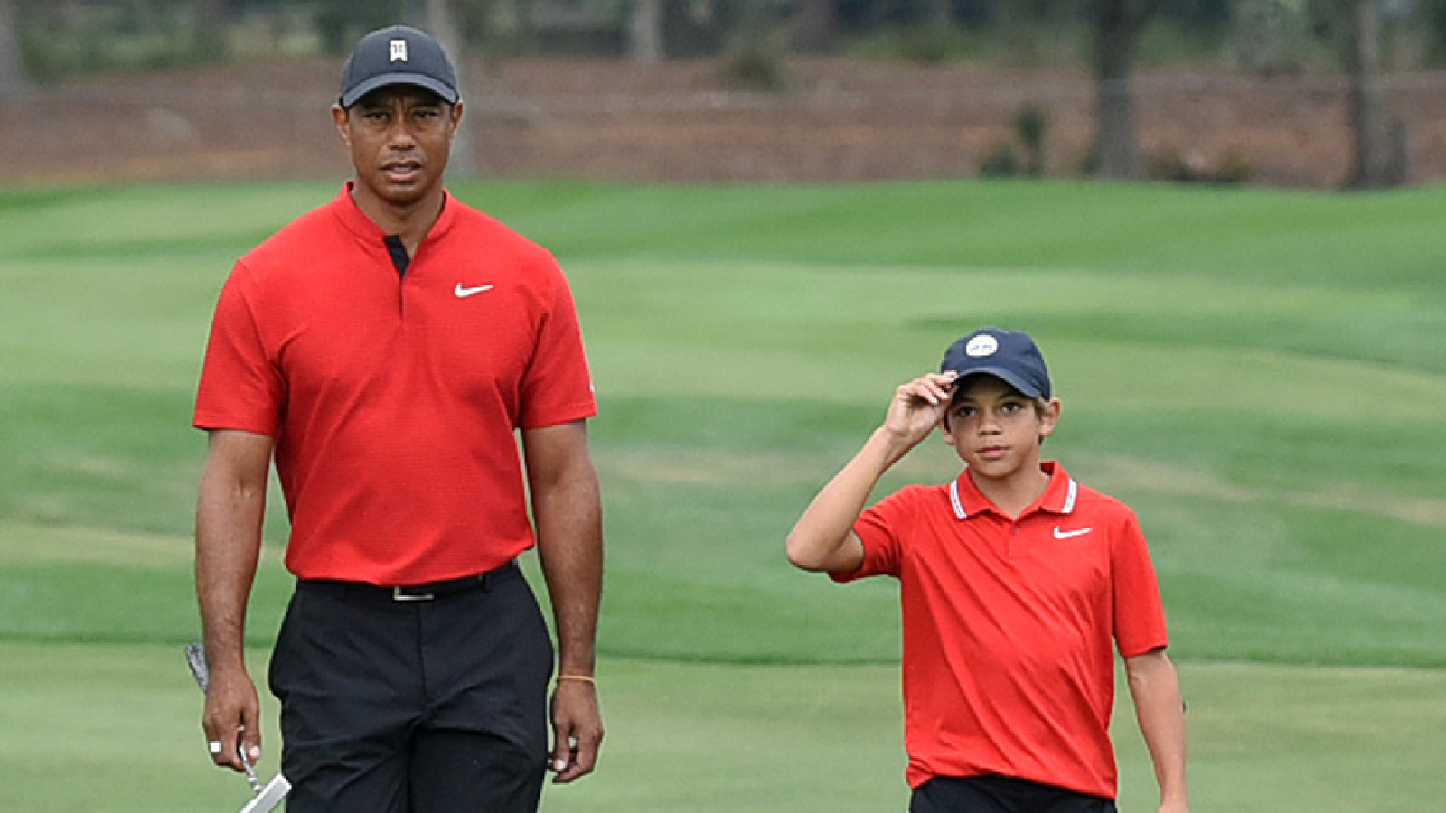 Tiger Woods says getting to play with son Charlie outweighs risk of