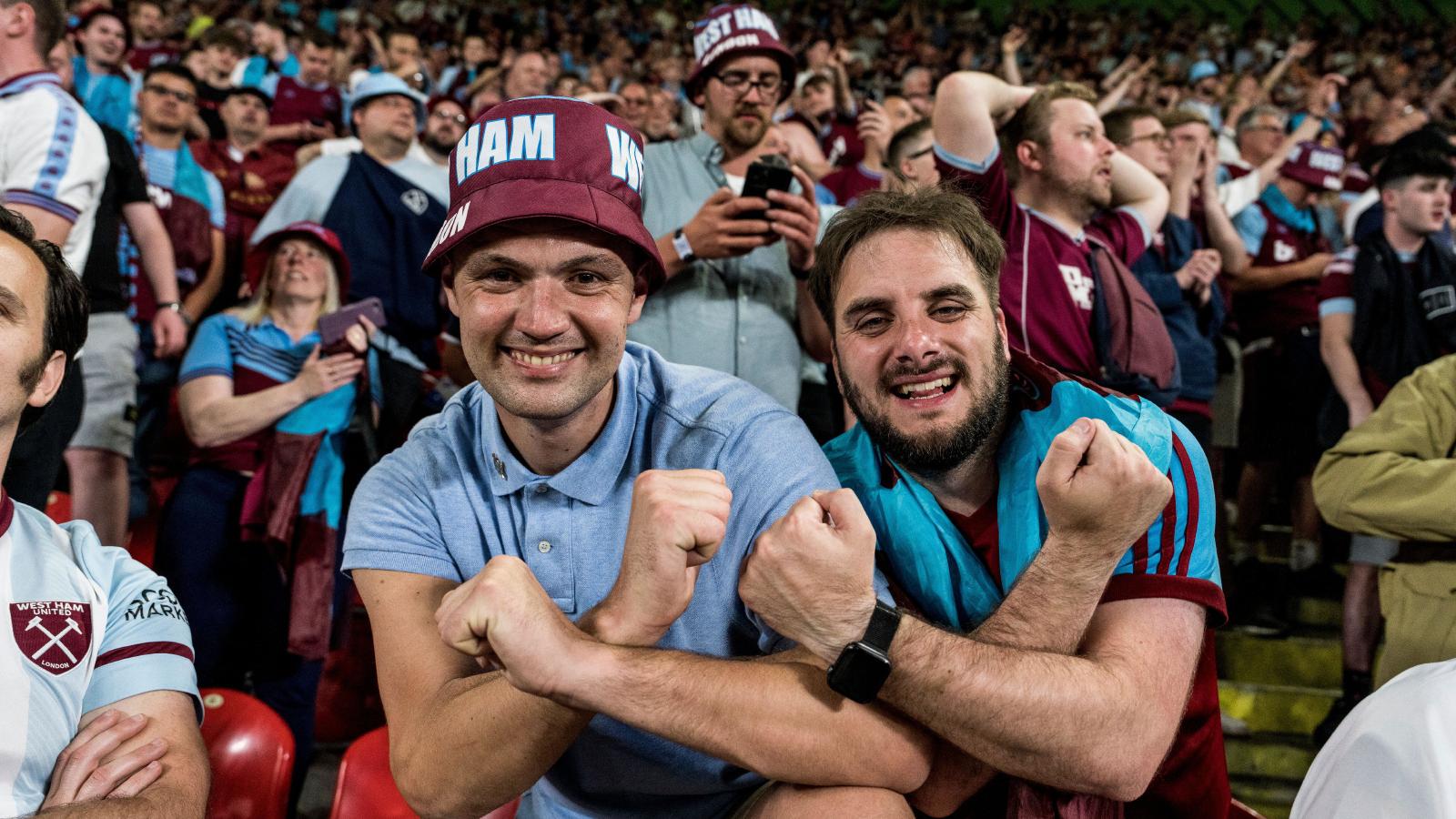 West Ham supporters receive praise for their behaviour at Europa
