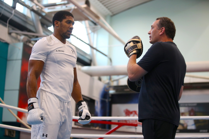 Anthony Joshua could be without trainer Rob McCracken for Tyson Fury fight