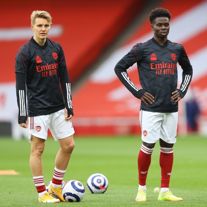 Bukayo Saka and Martin Odegaard could force their way into the Liverpool side, perhaps