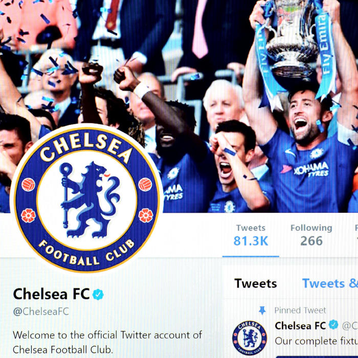 Chelsea's club Twitter page