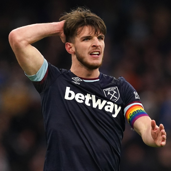 Declan Rice has played every minute of West Ham's season so far