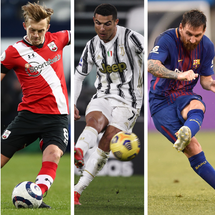 James Ward-Prowse, Cristiano Ronaldo or Lionel Messi - who is the deadliest free-kick taker?