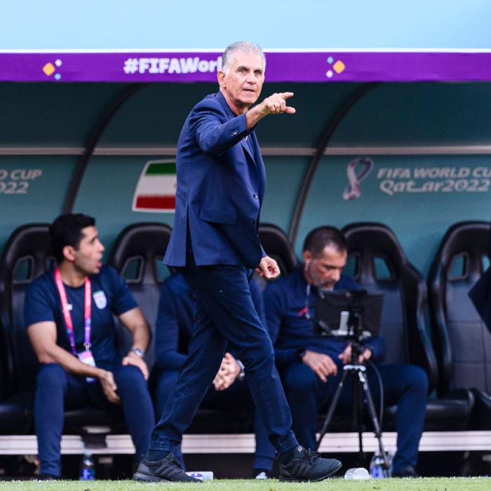 Iran Head Coach Carlos Queiroz during the match between Wales and Iran