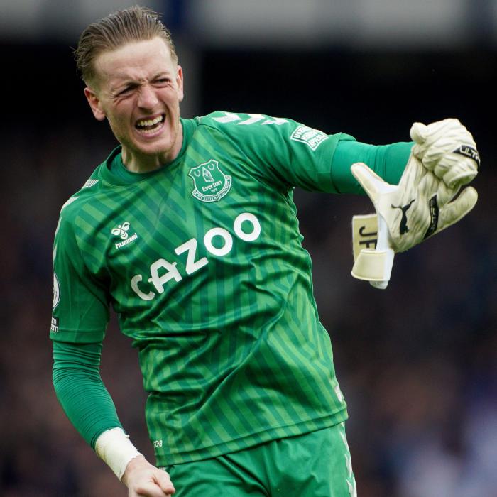 Jordan Pickford produced an outstanding performance as Everton beat Chelsea on Sunday