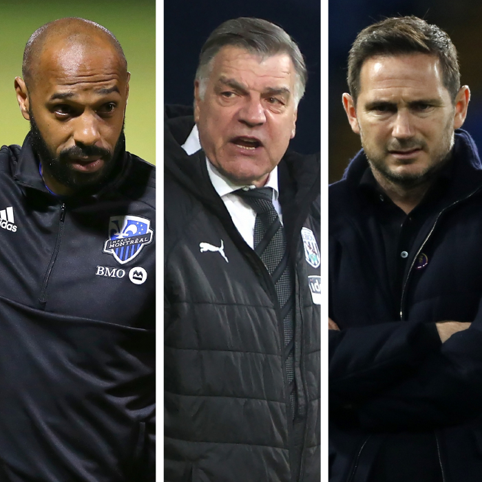 Thierry Henry, Sam Allardyce and Frank Lampard are former managers who are not managing